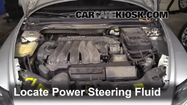 2005 Volvo S40 i 2.4L 5 Cyl. Liquide de direction assistée Vérifier le niveau de liquide